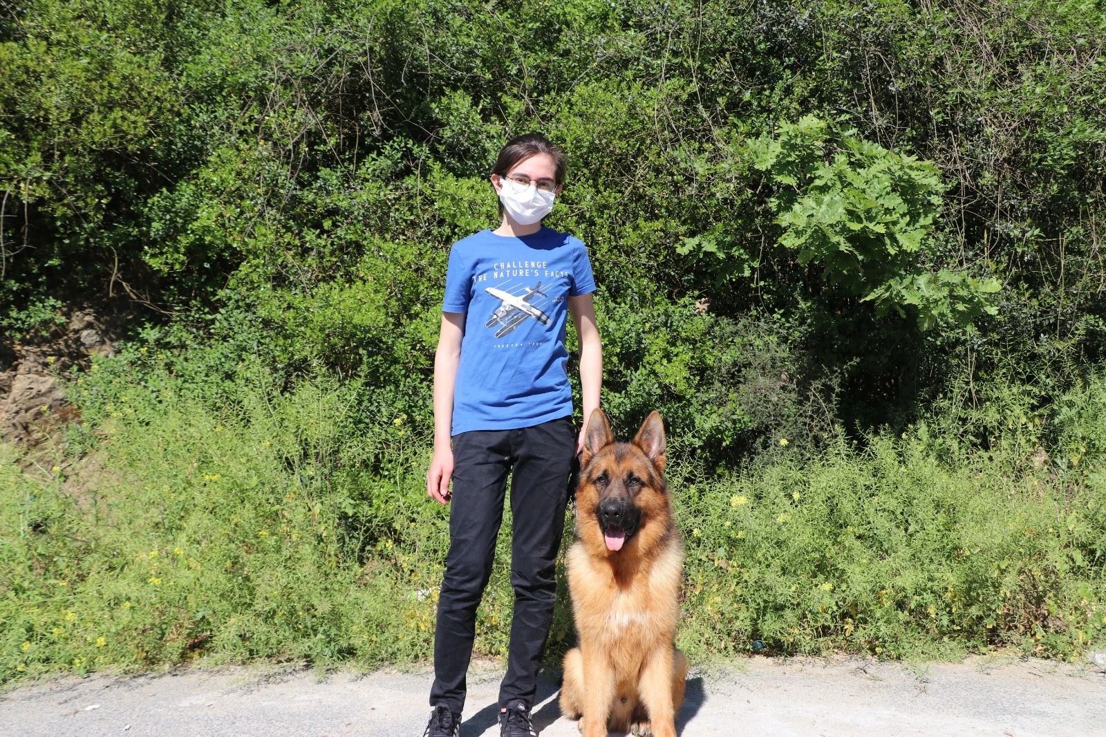 Çakıroğlu ailesi eğitimli Alman Çoban köpeği Nico 'ya kavuştu
