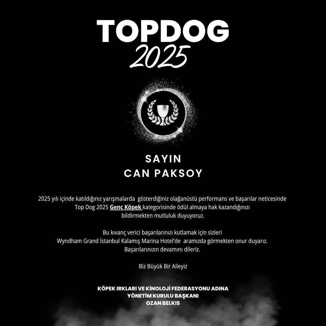 Top Dog 2025’te Zirvenin Adı: Elit Yavru Petworld Kennel Club