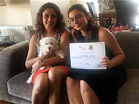 Maltese Terrier Pera tuvalet eğitimini başarıyla tamamladı